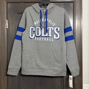 NFL Indianapolis Colts NWT men’s grey Hoodie Size M or‎ XL